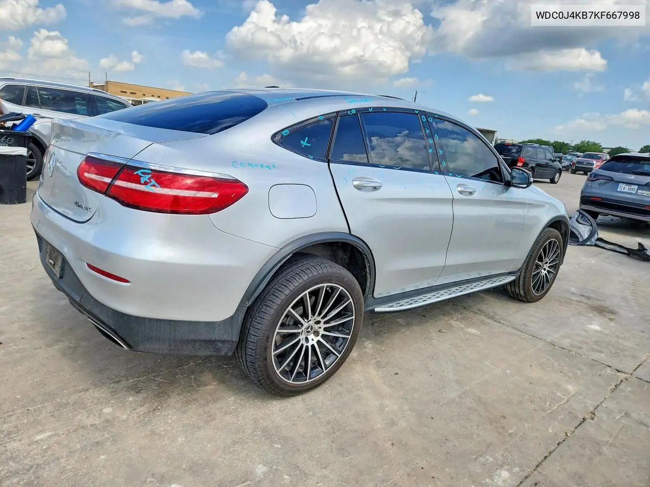 2019 Mercedes-Benz Glc Coupe 300 4Matic VIN: WDC0J4KB7KF667998 Lot: 55877566