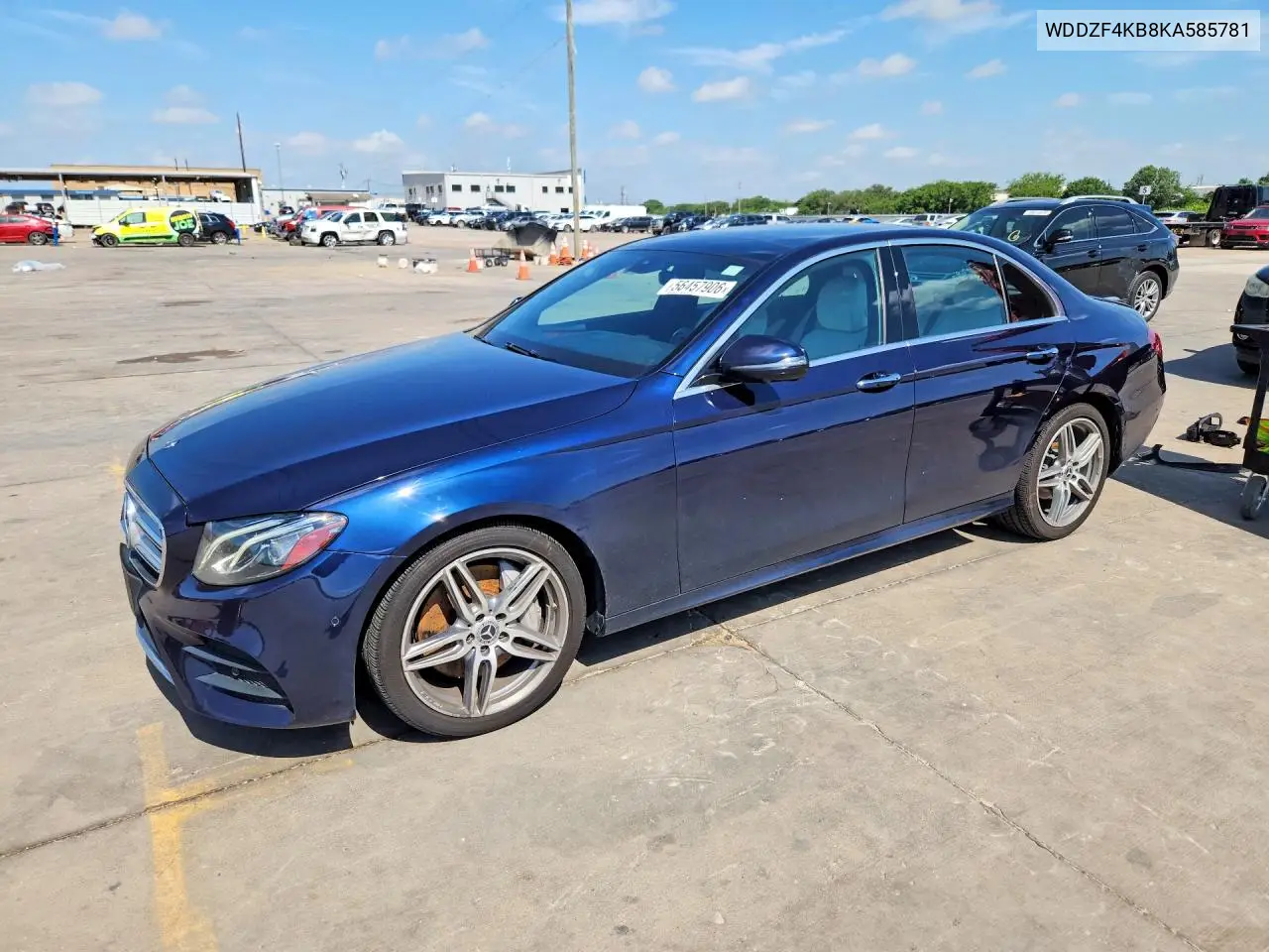 2019 Mercedes-Benz E 300 4Matic VIN: WDDZF4KB8KA585781 Lot: 56457906