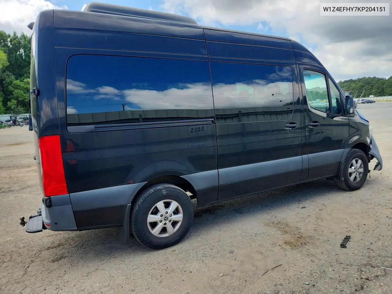 2019 Mercedes-Benz Sprinter 2500 VIN: W1Z4EFHY7KP204151 Lot: 56870386