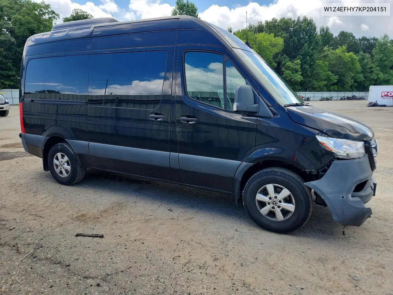 2019 Mercedes-Benz Sprinter 2500 VIN: W1Z4EFHY7KP204151 Lot: 56870386