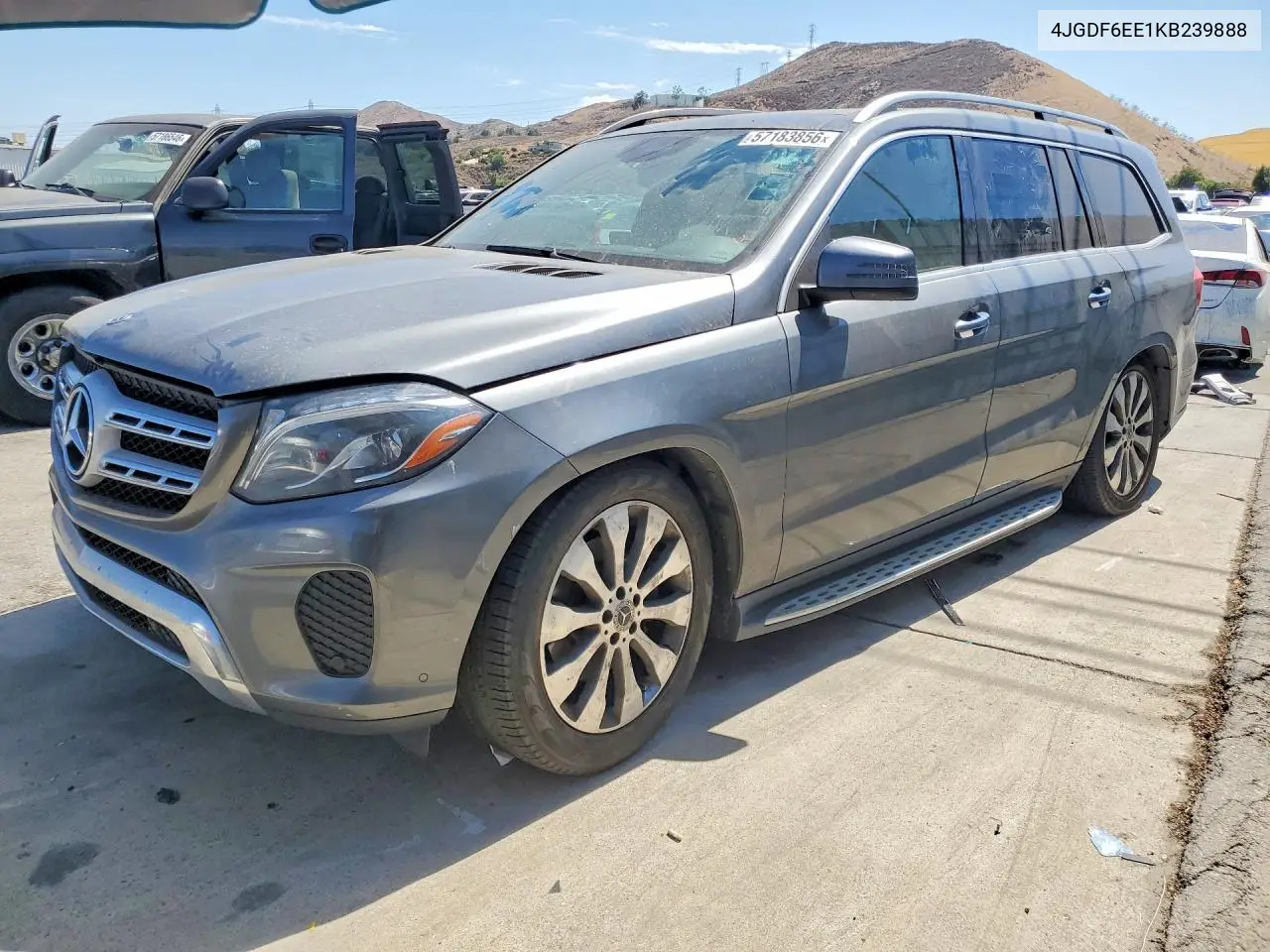 2019 Mercedes-Benz Gls 450 4Matic VIN: 4JGDF6EE1KB239888 Lot: 57183856