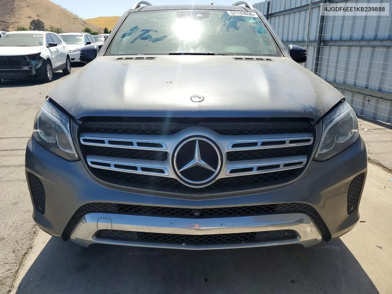 2019 Mercedes-Benz Gls 450 4Matic VIN: 4JGDF6EE1KB239888 Lot: 57183856