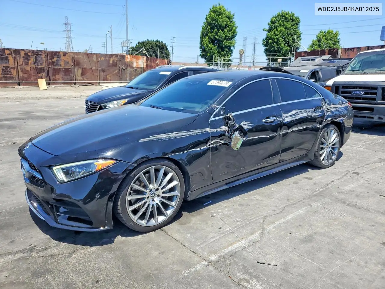 2019 Mercedes-Benz Cls 450 VIN: WDD2J5JB4KA012075 Lot: 57593876