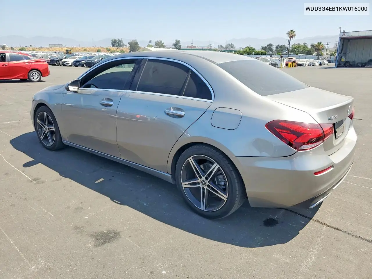 2019 Mercedes-Benz A 220 VIN: WDD3G4EB1KW016000 Lot: 57858206