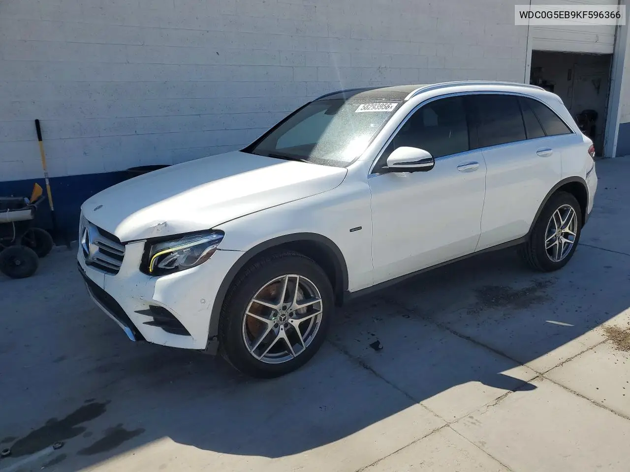 2019 Mercedes-Benz Glc 350E VIN: WDC0G5EB9KF596366 Lot: 58293956
