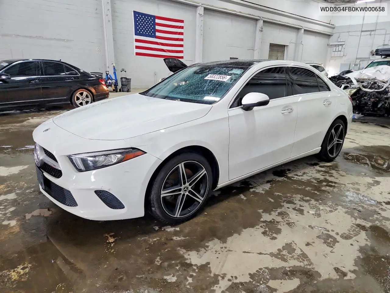 2019 Mercedes-Benz A 220 4Matic VIN: WDD3G4FB0KW000658 Lot: 58322856