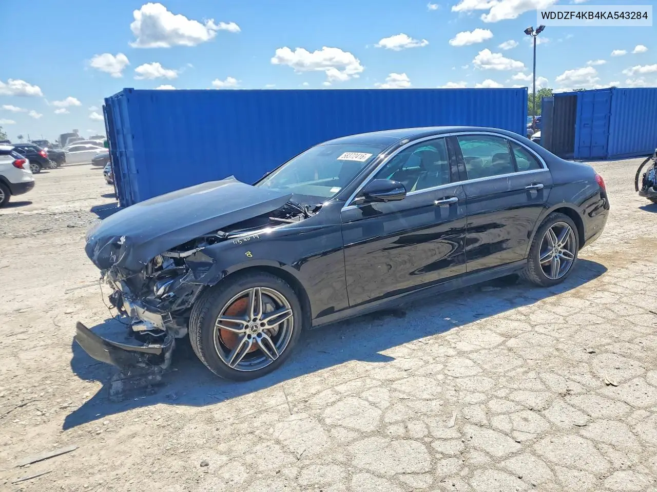 2019 Mercedes-Benz E 300 4Matic VIN: WDDZF4KB4KA543284 Lot: 58372416