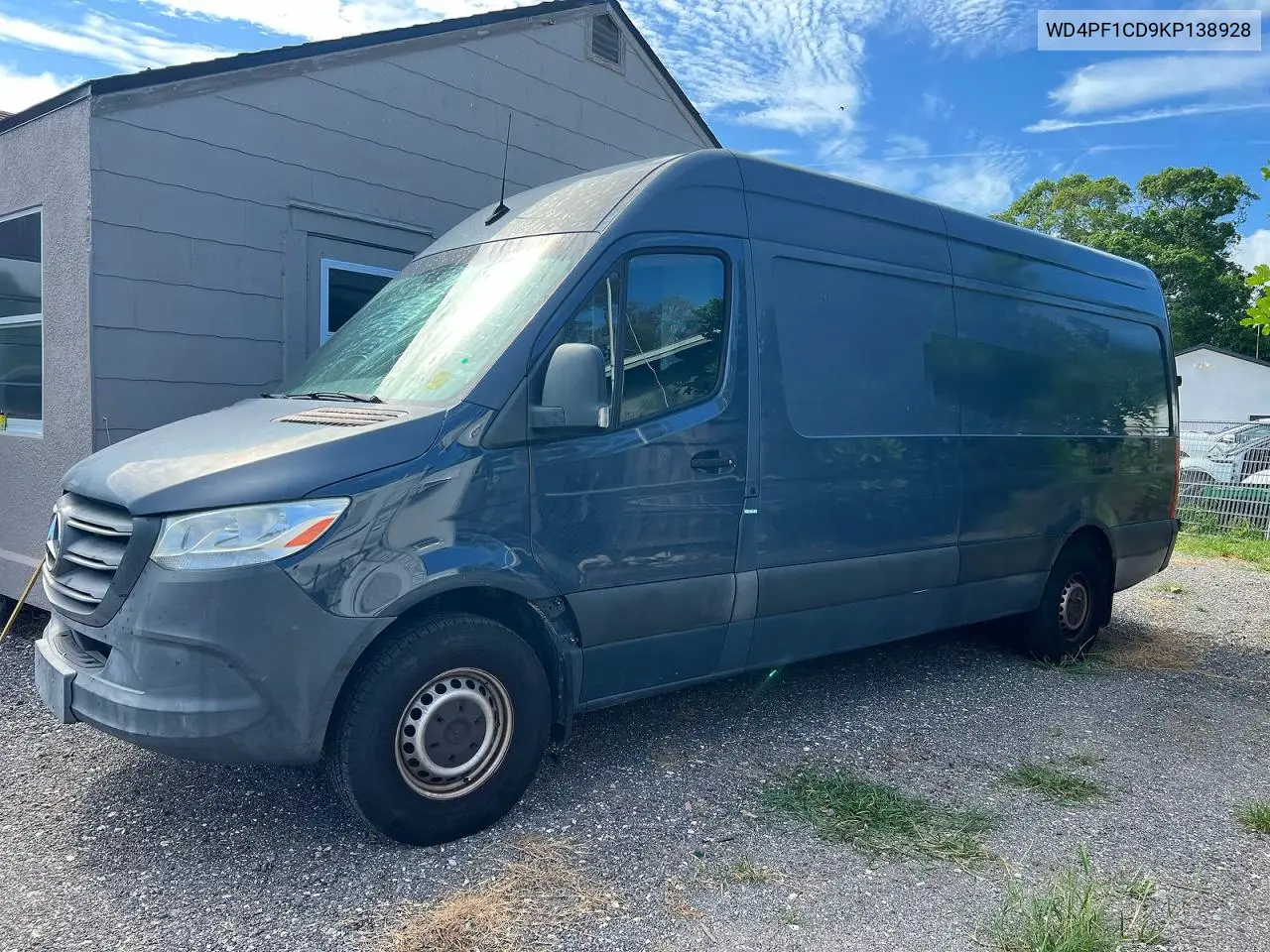2019 Mercedes-Benz Sprinter 2500/3500 VIN: WD4PF1CD9KP138928 Lot: 58373736