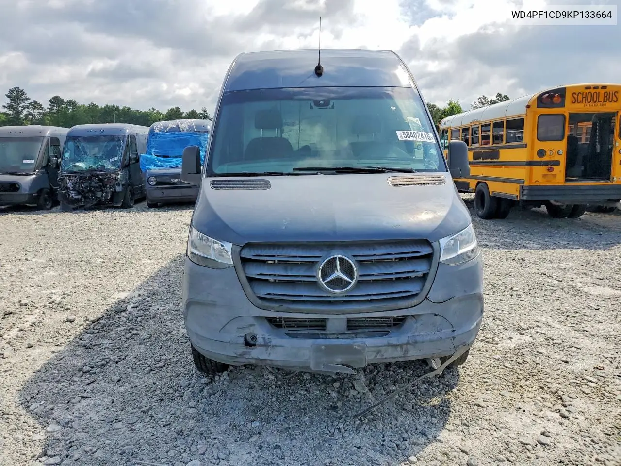 2019 Mercedes-Benz Sprinter 2500 Delivery Van VIN: WD4PF1CD9KP133664 Lot: 58402416