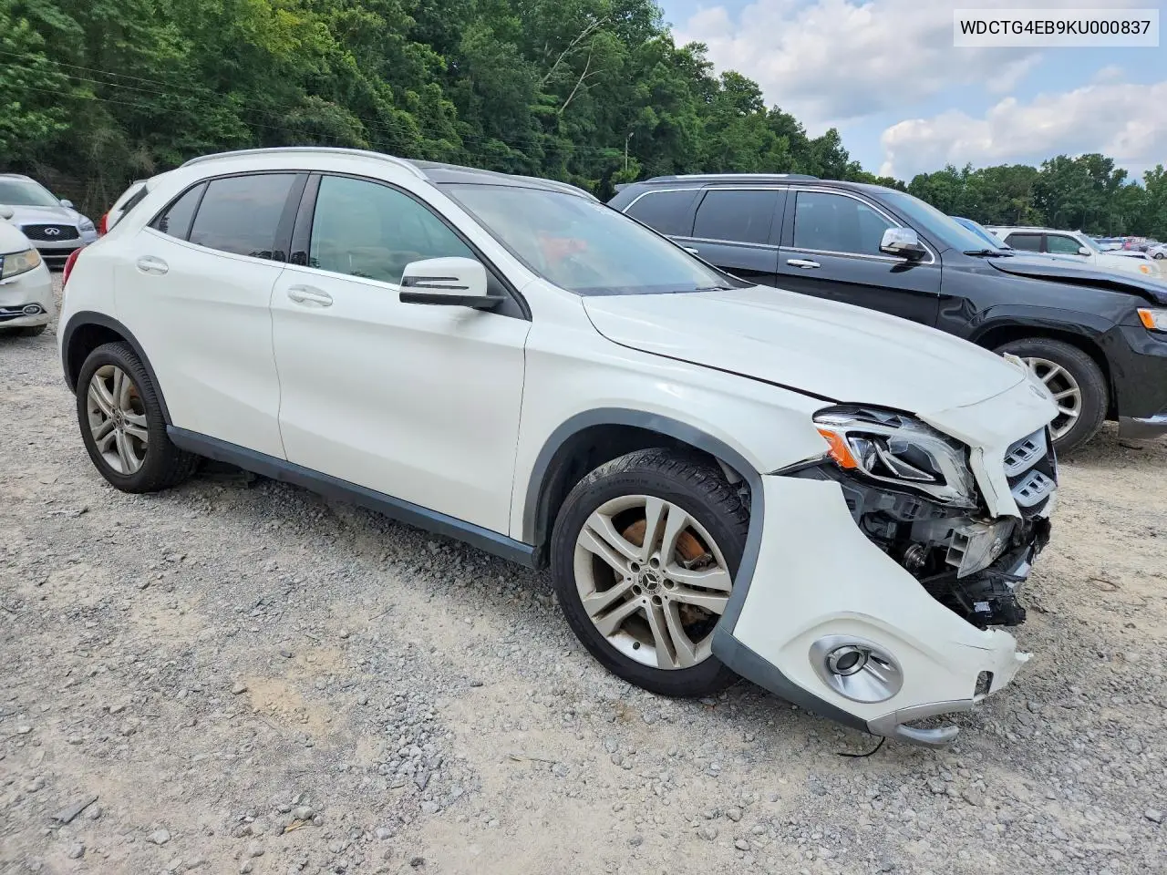 2019 Mercedes-Benz Gla 250 VIN: WDCTG4EB9KU000837 Lot: 58454116