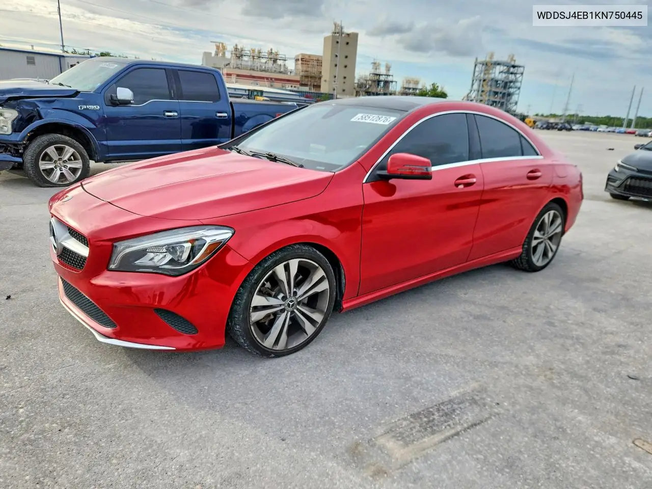 2019 Mercedes-Benz Cla 250 VIN: WDDSJ4EB1KN750445 Lot: 58512876
