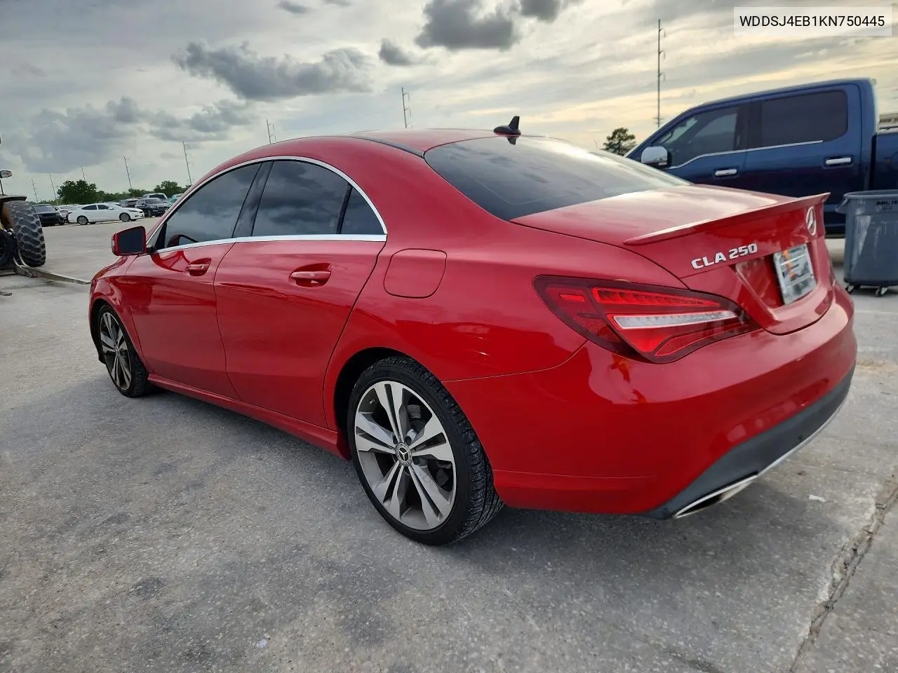 2019 Mercedes-Benz Cla 250 VIN: WDDSJ4EB1KN750445 Lot: 58512876