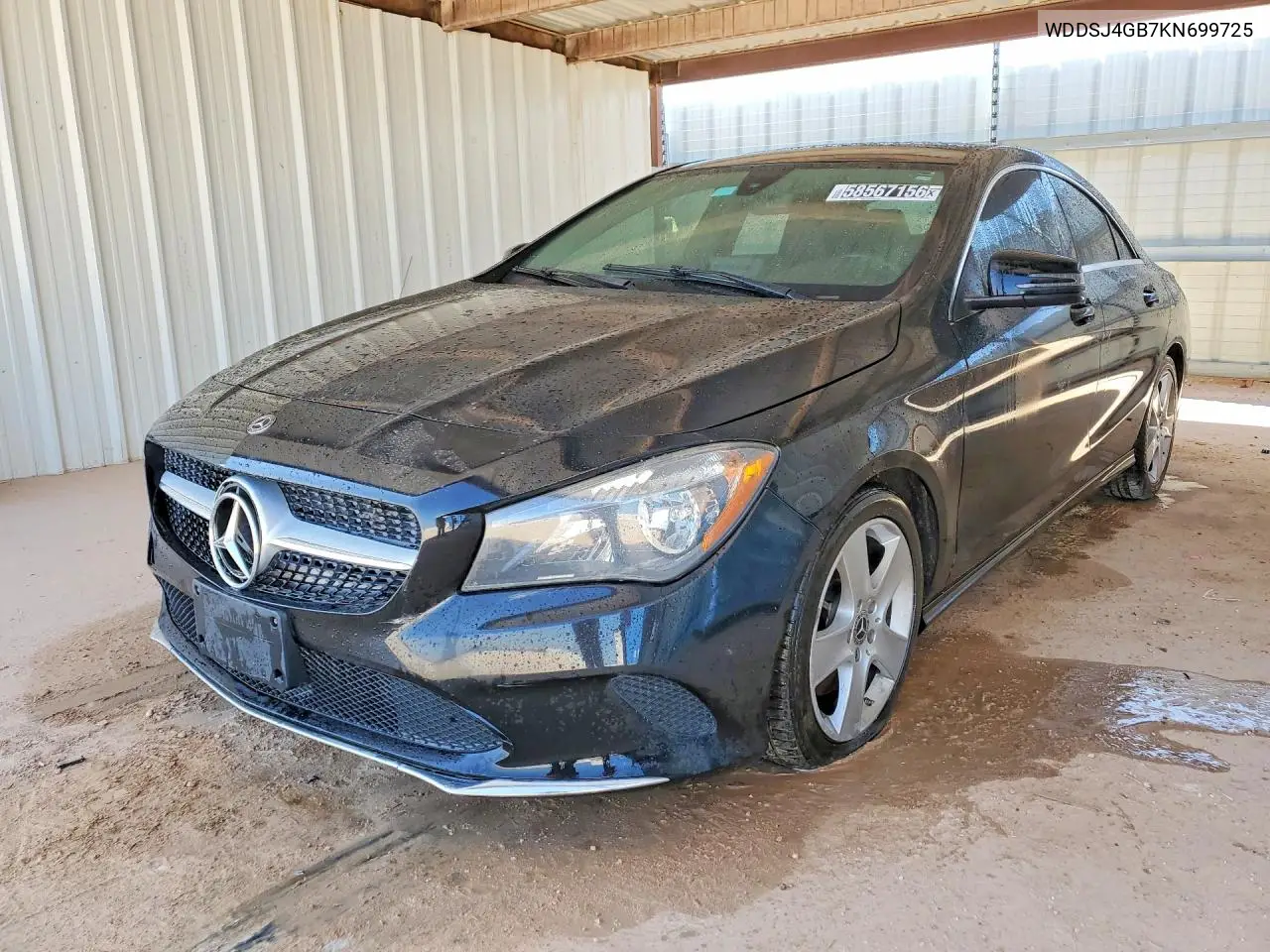 2019 Mercedes-Benz Cla 250 4Matic VIN: WDDSJ4GB7KN699725 Lot: 58567156
