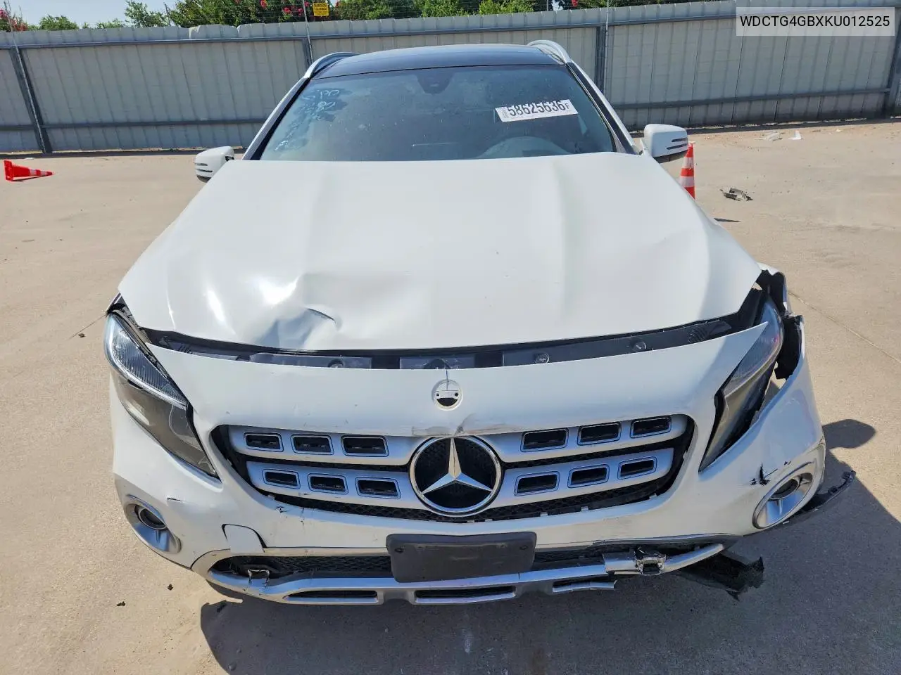 2019 Mercedes-Benz Gla 250 4Matic VIN: WDCTG4GBXKU012525 Lot: 58625636
