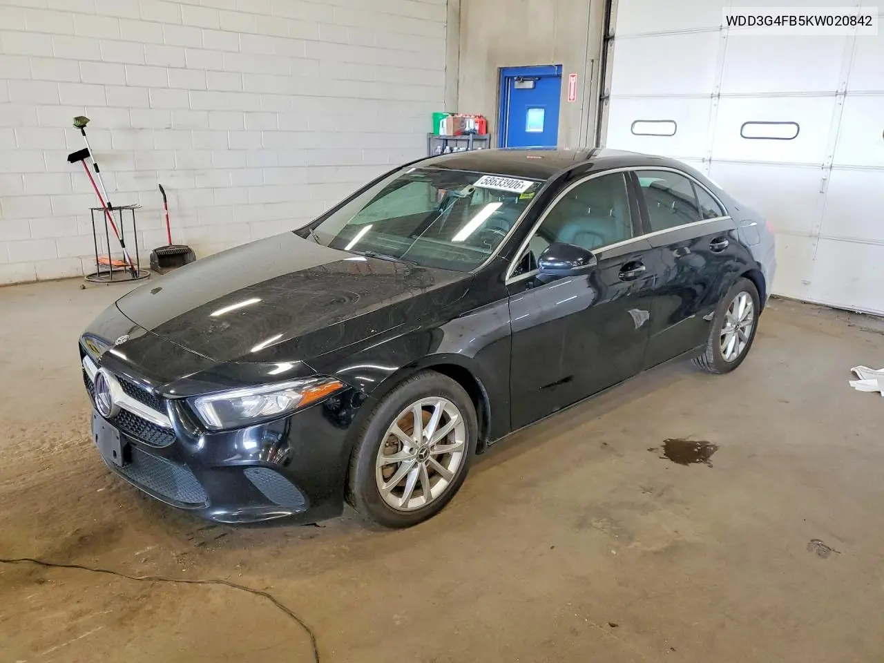 2019 Mercedes-Benz A 220 4Matic VIN: WDD3G4FB5KW020842 Lot: 58633906
