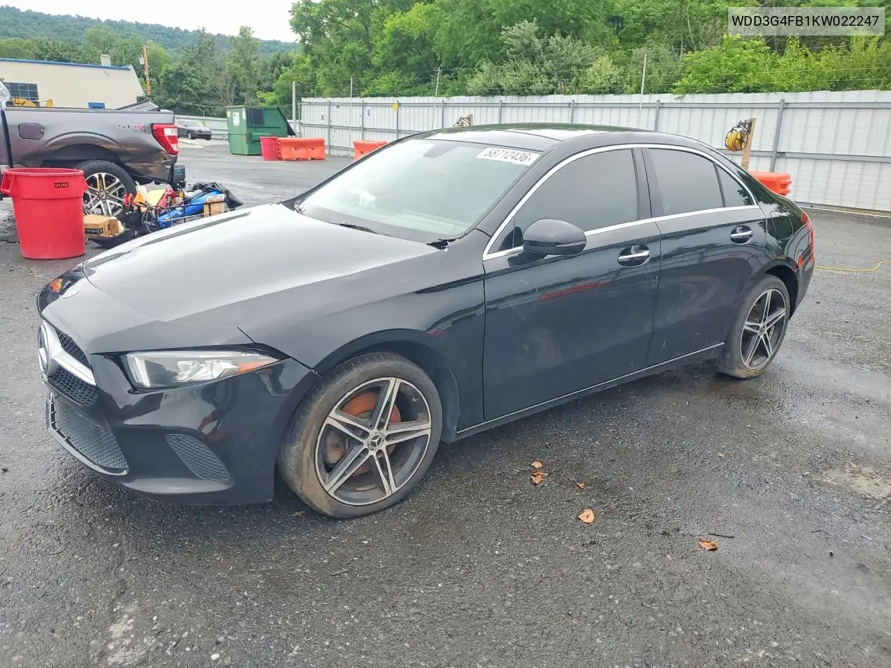 2019 Mercedes-Benz A 220 4Matic VIN: WDD3G4FB1KW022247 Lot: 58712436