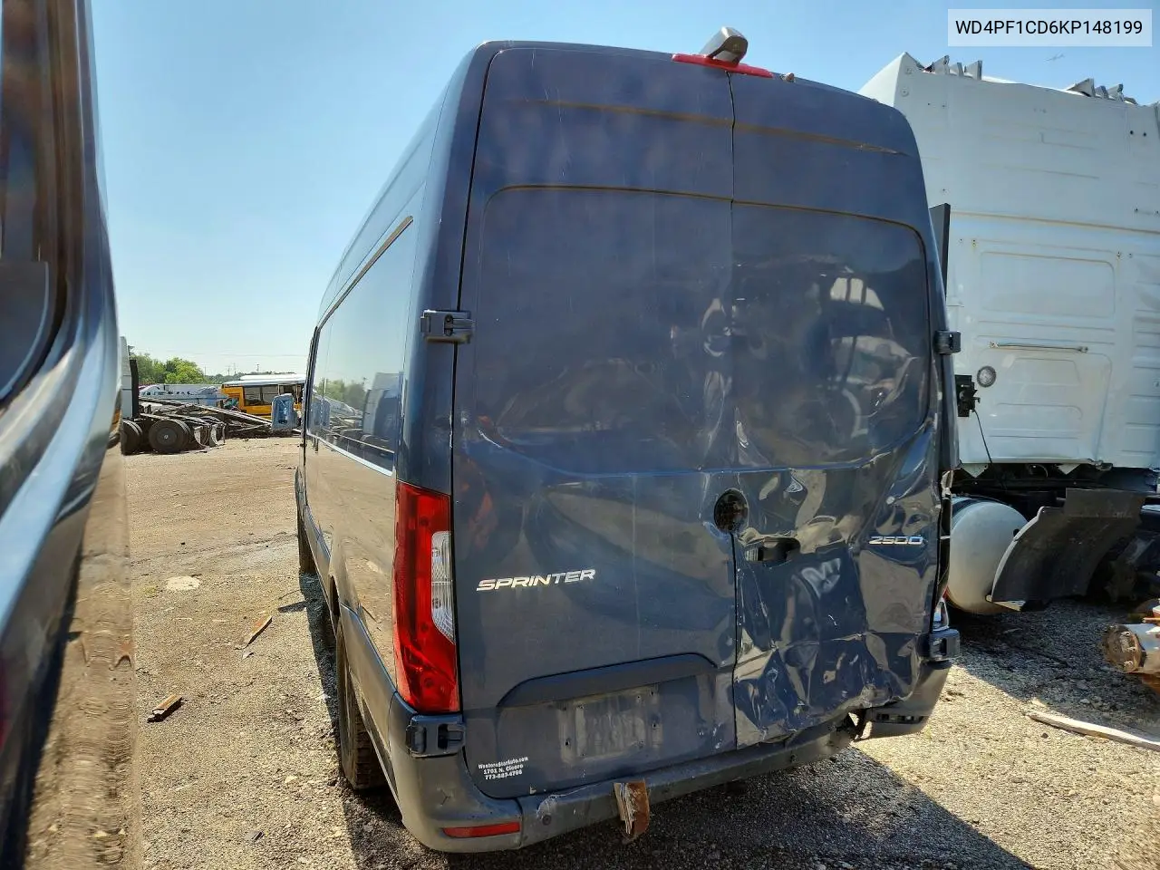 2019 Mercedes-Benz Sprinter 2500/3500 Delivery Van VIN: WD4PF1CD6KP148199 Lot: 58760416