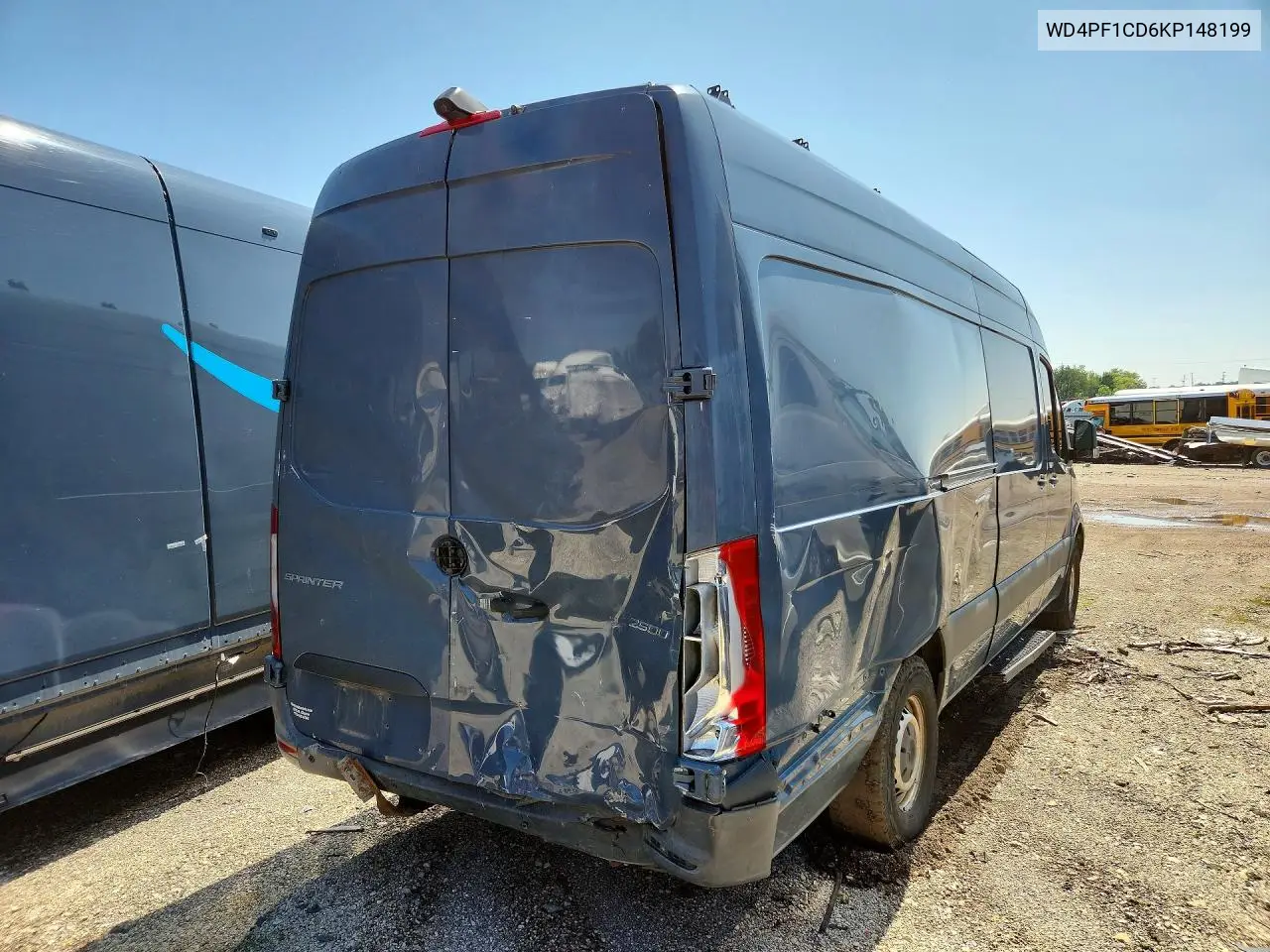 2019 Mercedes-Benz Sprinter 2500/3500 Delivery Van VIN: WD4PF1CD6KP148199 Lot: 58760416