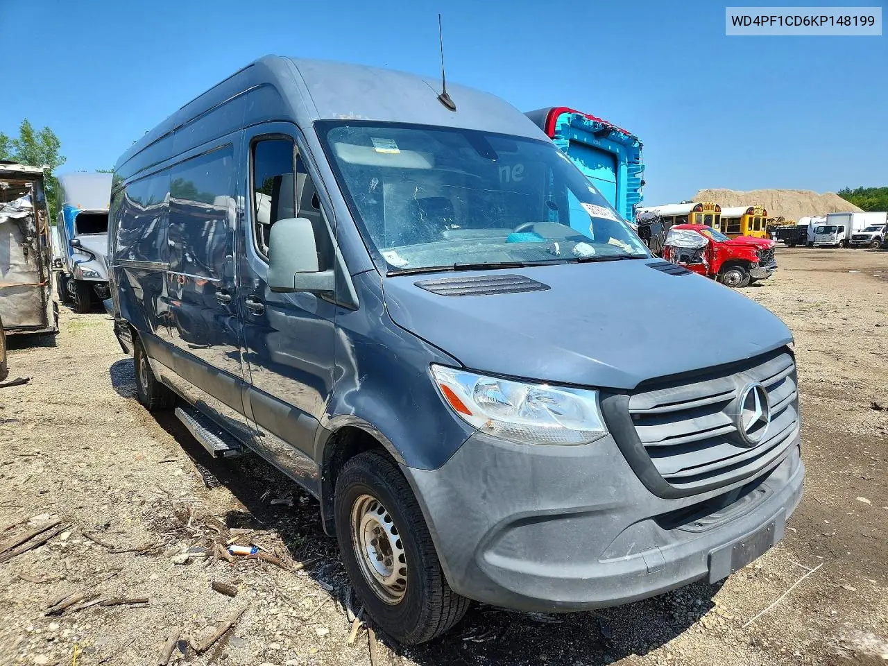 2019 Mercedes-Benz Sprinter 2500/3500 Delivery Van VIN: WD4PF1CD6KP148199 Lot: 58760416