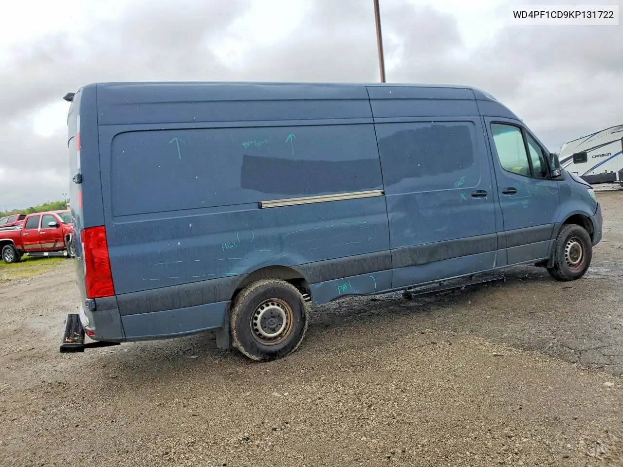 2019 Mercedes-Benz Sprinter 2500/3500 Delivery Van VIN: WD4PF1CD9KP131722 Lot: 58956806