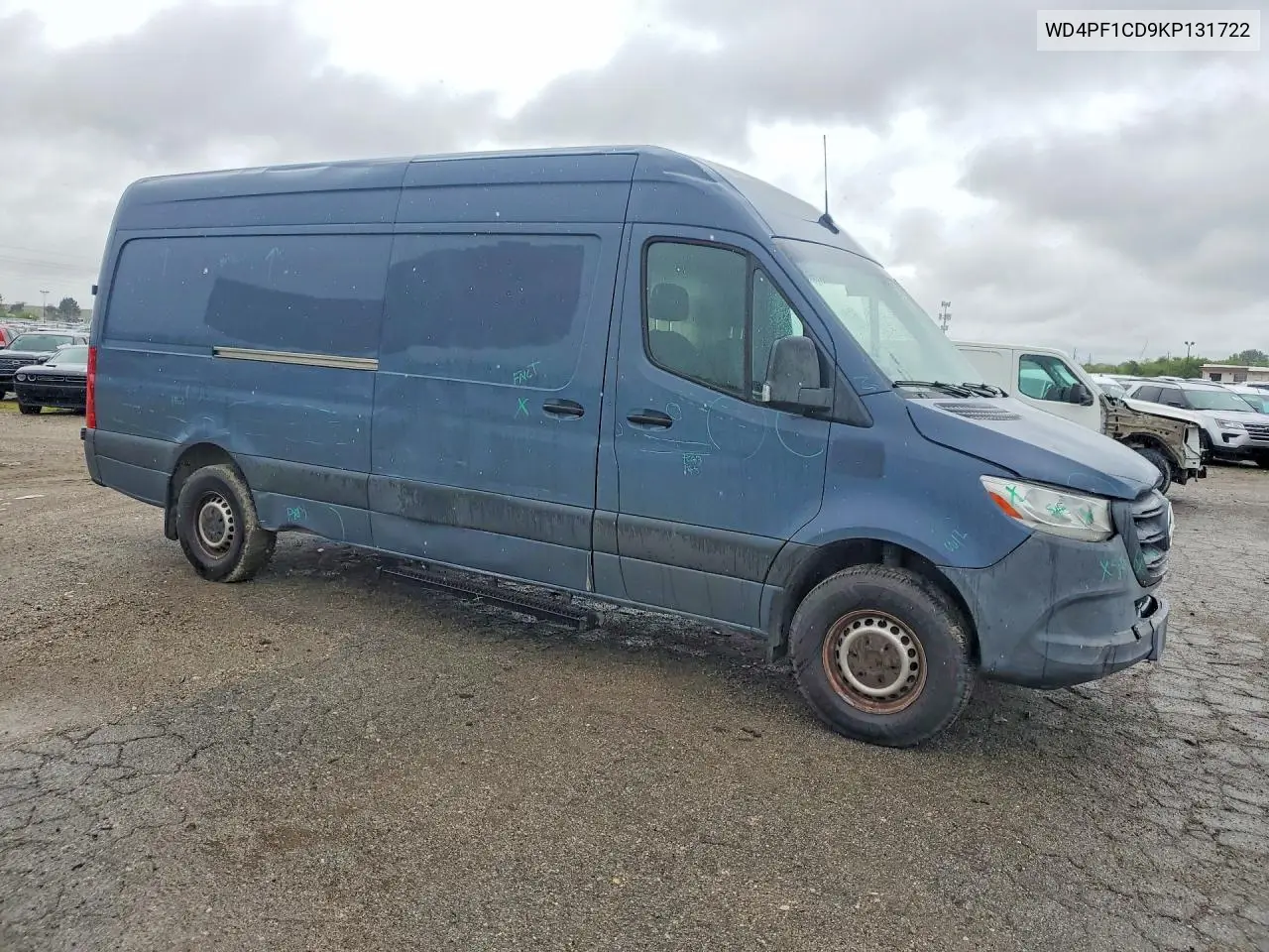 2019 Mercedes-Benz Sprinter 2500/3500 Delivery Van VIN: WD4PF1CD9KP131722 Lot: 58956806