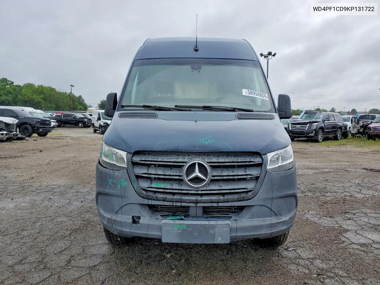 2019 Mercedes-Benz Sprinter 2500/3500 Delivery Van VIN: WD4PF1CD9KP131722 Lot: 58956806