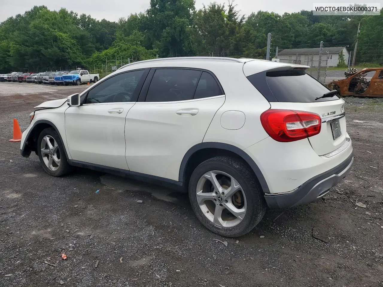 2019 Mercedes-Benz Gla 250 VIN: WDCTG4EB0KU000371 Lot: 59011906