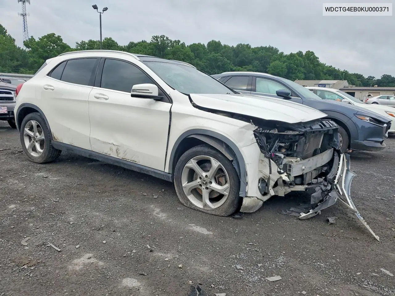 2019 Mercedes-Benz Gla 250 VIN: WDCTG4EB0KU000371 Lot: 59011906
