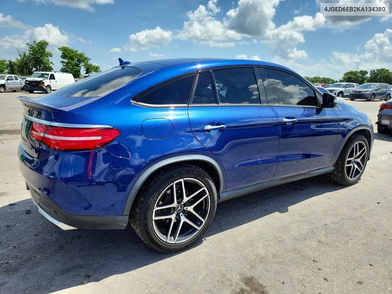 2019 Mercedes-Benz Gle Coupe 43 Amg VIN: 4JGED6EB2KA134380 Lot: 59069046