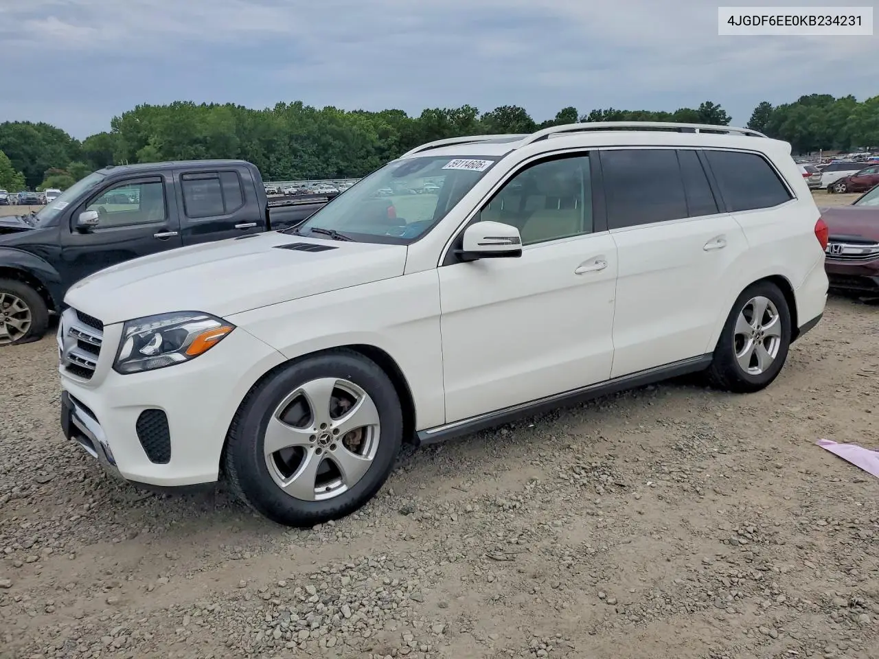2019 Mercedes-Benz Gls 450 4Matic VIN: 4JGDF6EE0KB234231 Lot: 59114606