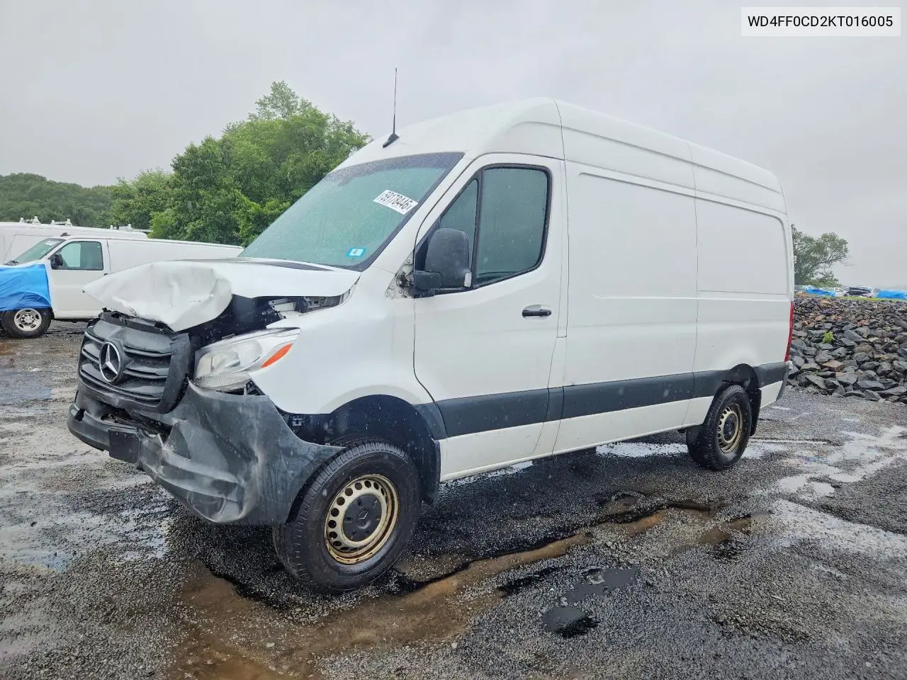 2019 Mercedes-Benz Sprinter 2500/3500 Delivery Van VIN: WD4FF0CD2KT016005 Lot: 59178446