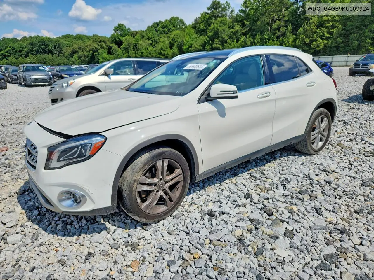 2019 Mercedes-Benz Gla 250 4Matic VIN: WDCTG4GB9KU009924 Lot: 59603636