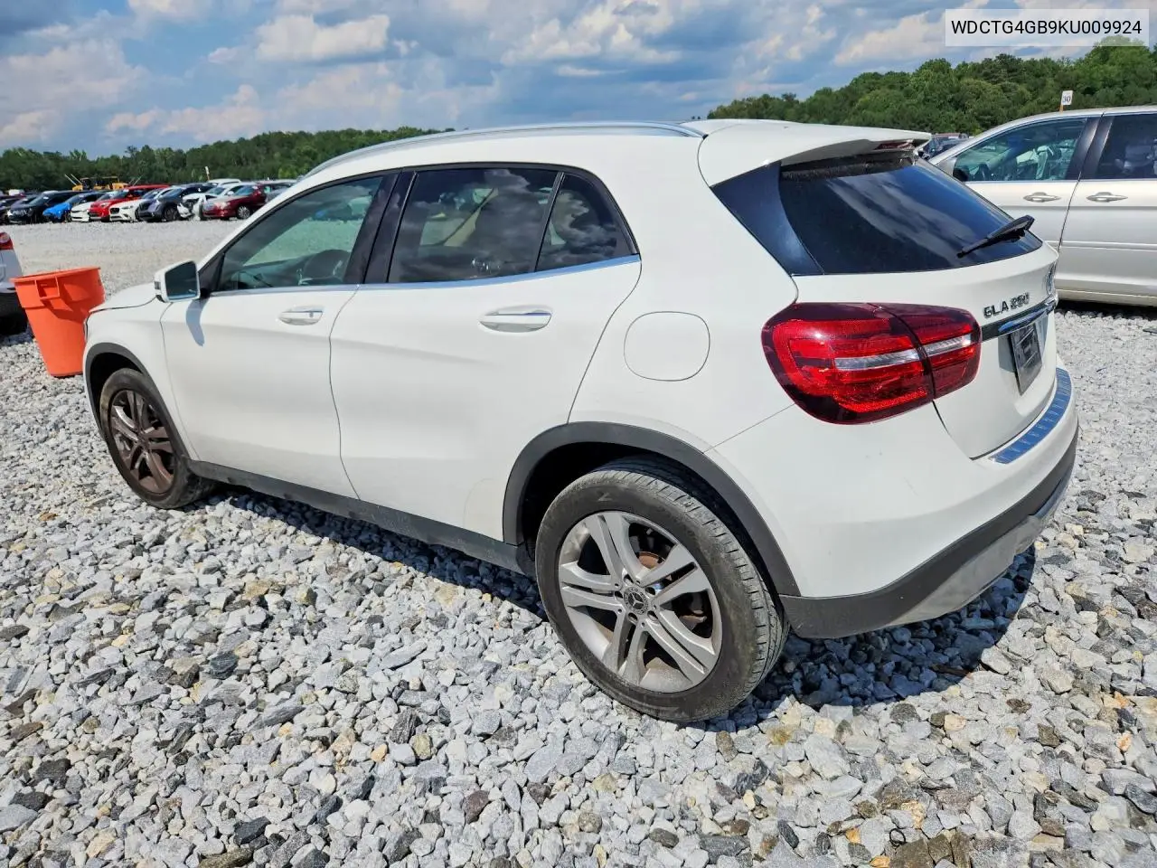 2019 Mercedes-Benz Gla 250 4Matic VIN: WDCTG4GB9KU009924 Lot: 59603636