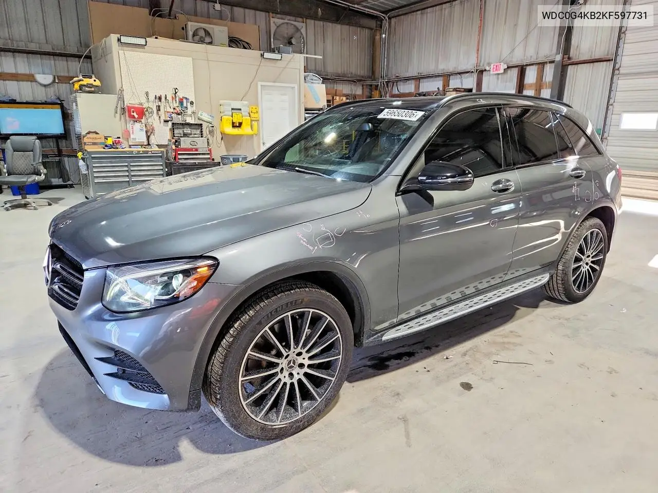 2019 Mercedes-Benz Glc 300 4Matic VIN: WDC0G4KB2KF597731 Lot: 59650306