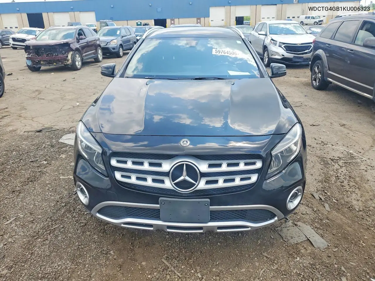 2019 Mercedes-Benz Gla 250 4Matic VIN: WDCTG4GB1KU006323 Lot: 59764506