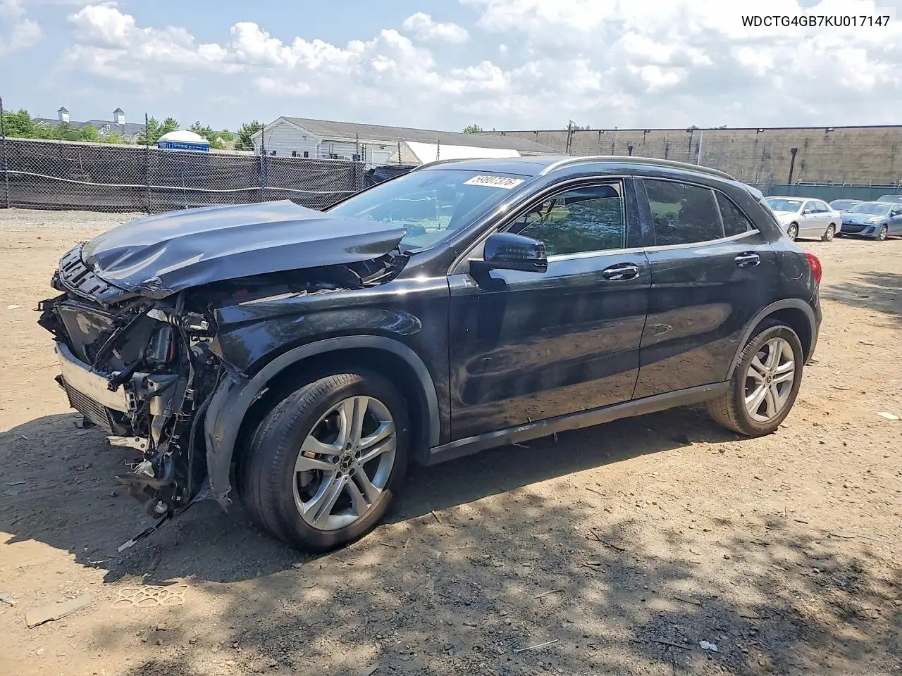 2019 Mercedes-Benz Gla 250 4Matic VIN: WDCTG4GB7KU017147 Lot: 59807376