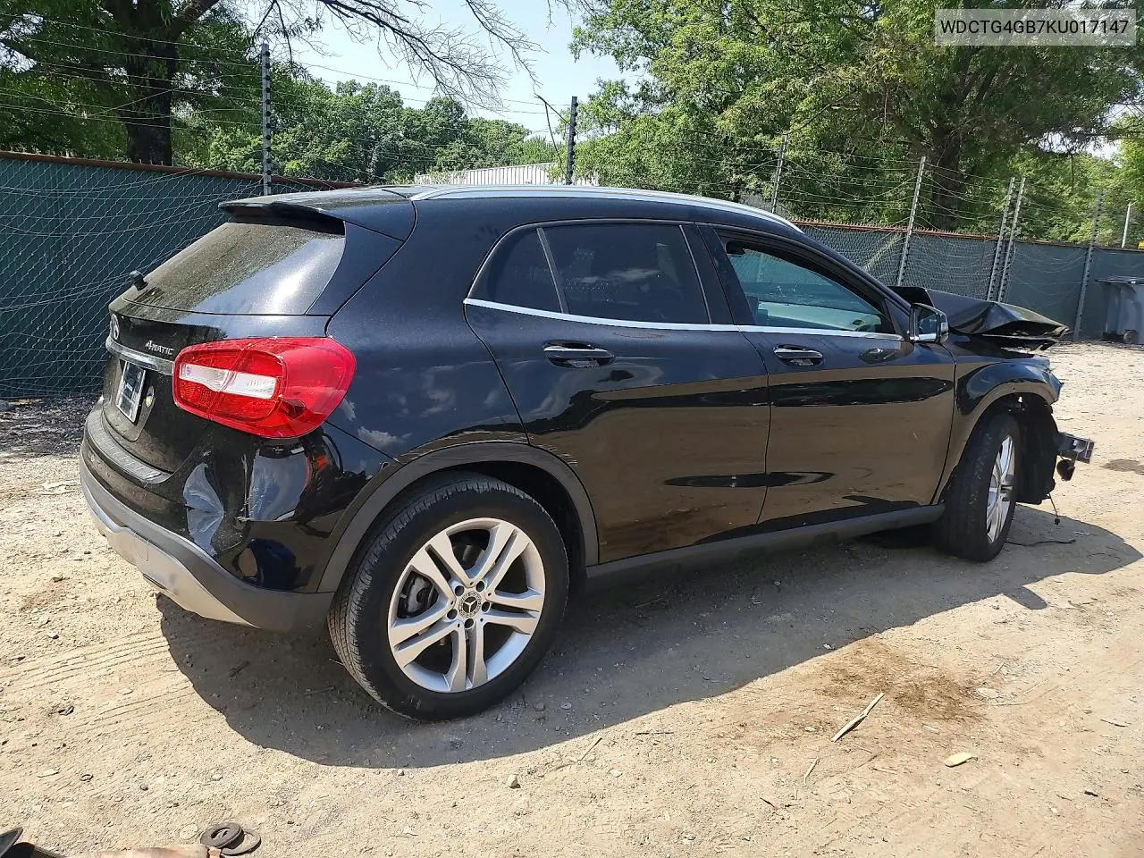 2019 Mercedes-Benz Gla 250 4Matic VIN: WDCTG4GB7KU017147 Lot: 59807376