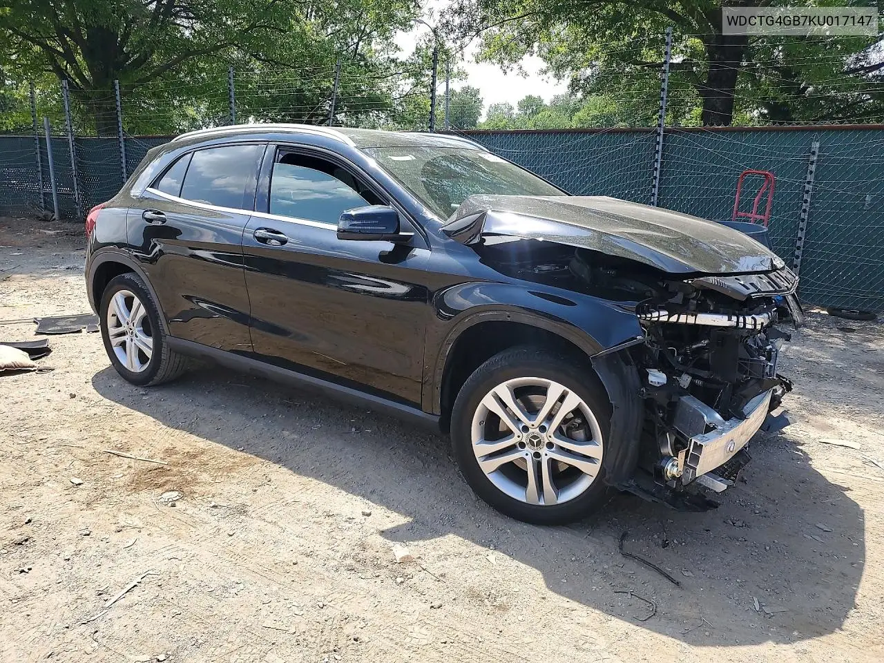 2019 Mercedes-Benz Gla 250 4Matic VIN: WDCTG4GB7KU017147 Lot: 59807376