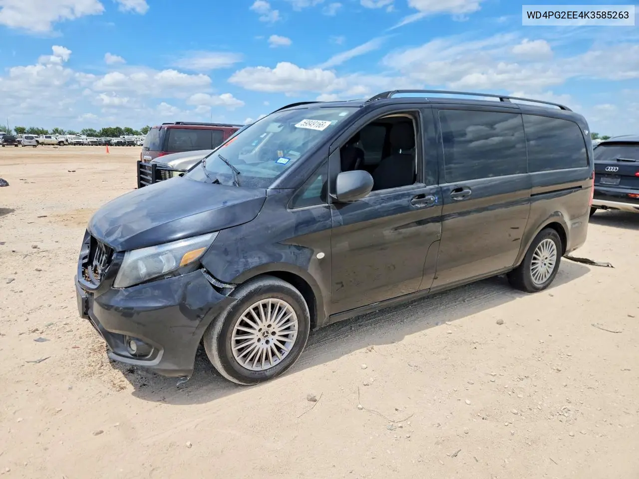 2019 Mercedes-Benz Metris VIN: WD4PG2EE4K3585263 Lot: 59849166