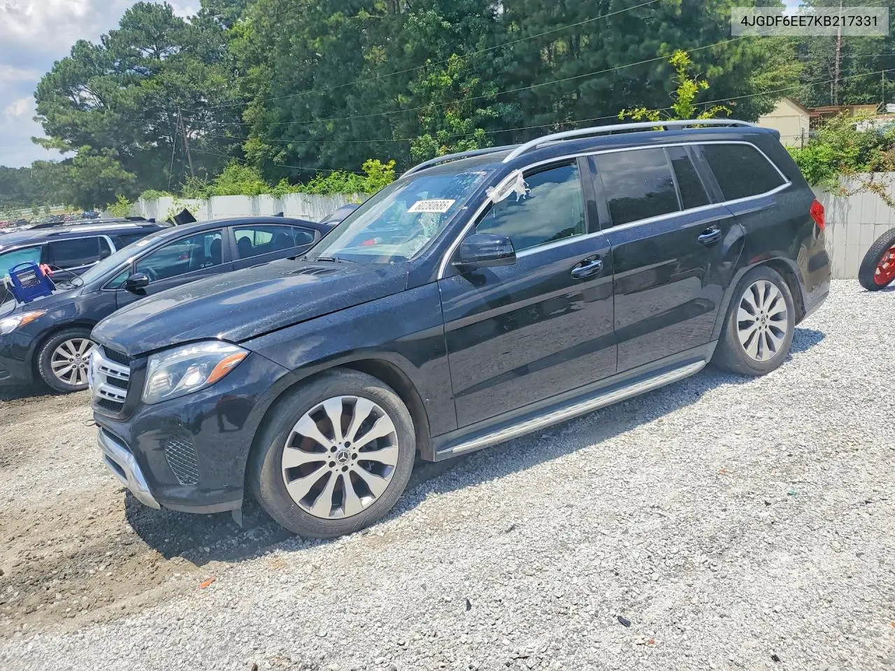 2019 Mercedes-Benz Gls 450 4Matic VIN: 4JGDF6EE7KB217331 Lot: 60280686
