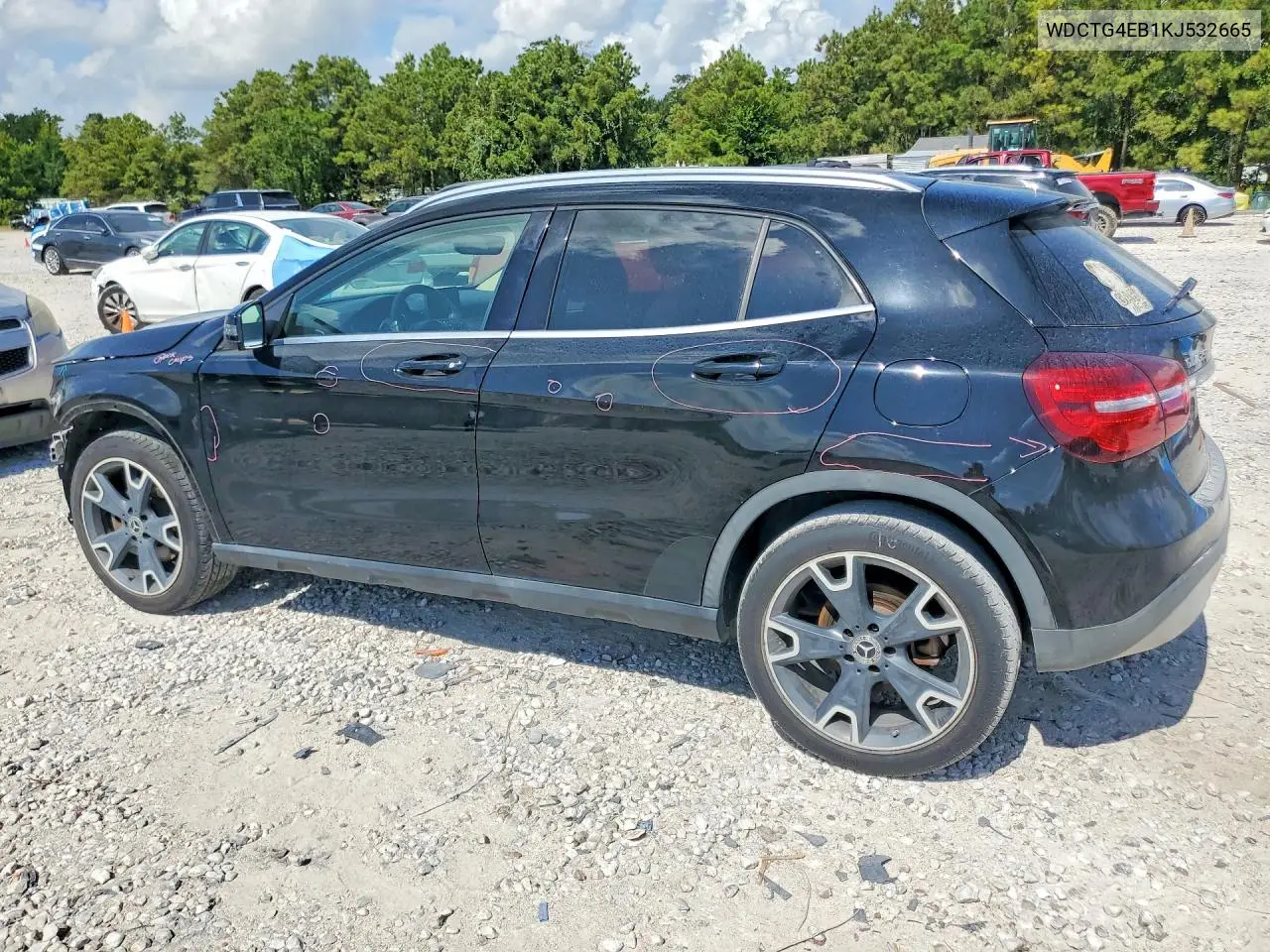 2019 Mercedes-Benz Gla 250 VIN: WDCTG4EB1KJ532665 Lot: 60308036