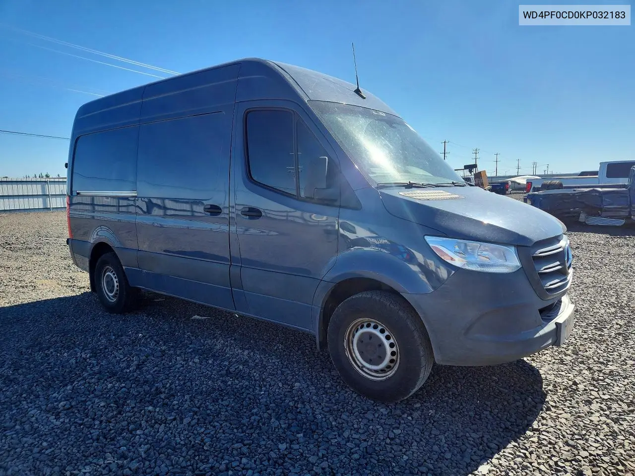 2019 Mercedes-Benz Sprinter 2500/3500 Delivery Van VIN: WD4PF0CD0KP032183 Lot: 60523616