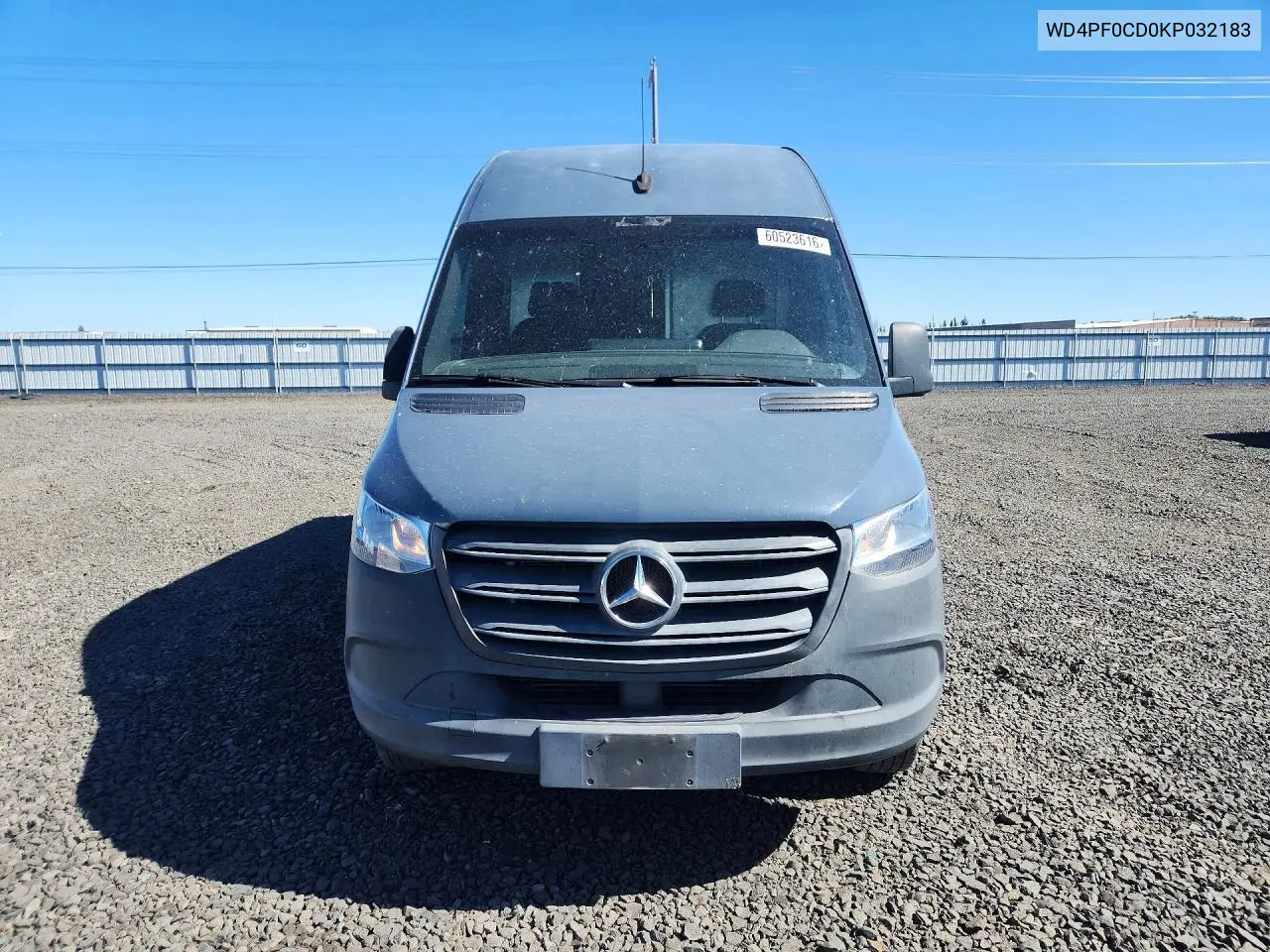 2019 Mercedes-Benz Sprinter 2500/3500 Delivery Van VIN: WD4PF0CD0KP032183 Lot: 60523616