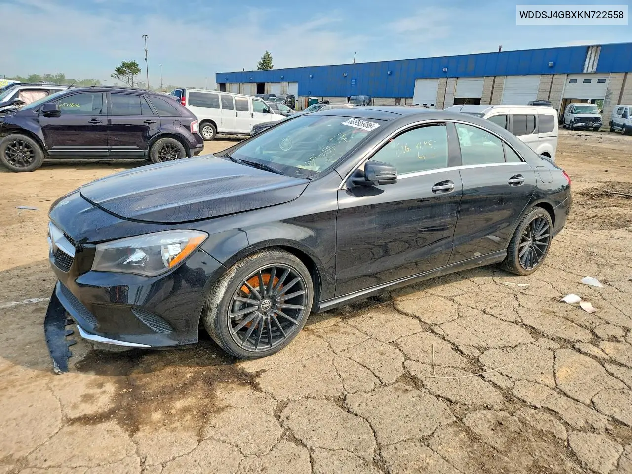 2019 Mercedes-Benz Cla 250 4Matic VIN: WDDSJ4GBXKN722558 Lot: 60995986