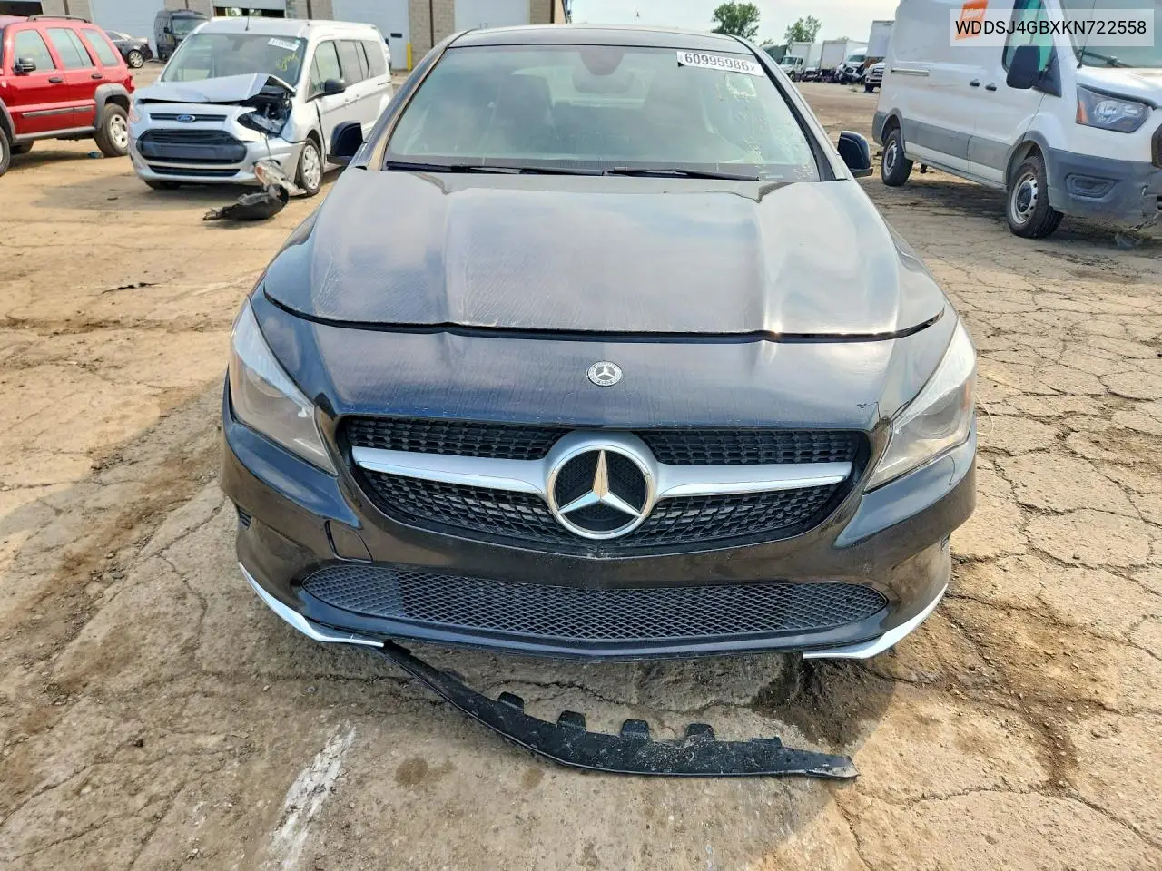 2019 Mercedes-Benz Cla 250 4Matic VIN: WDDSJ4GBXKN722558 Lot: 60995986