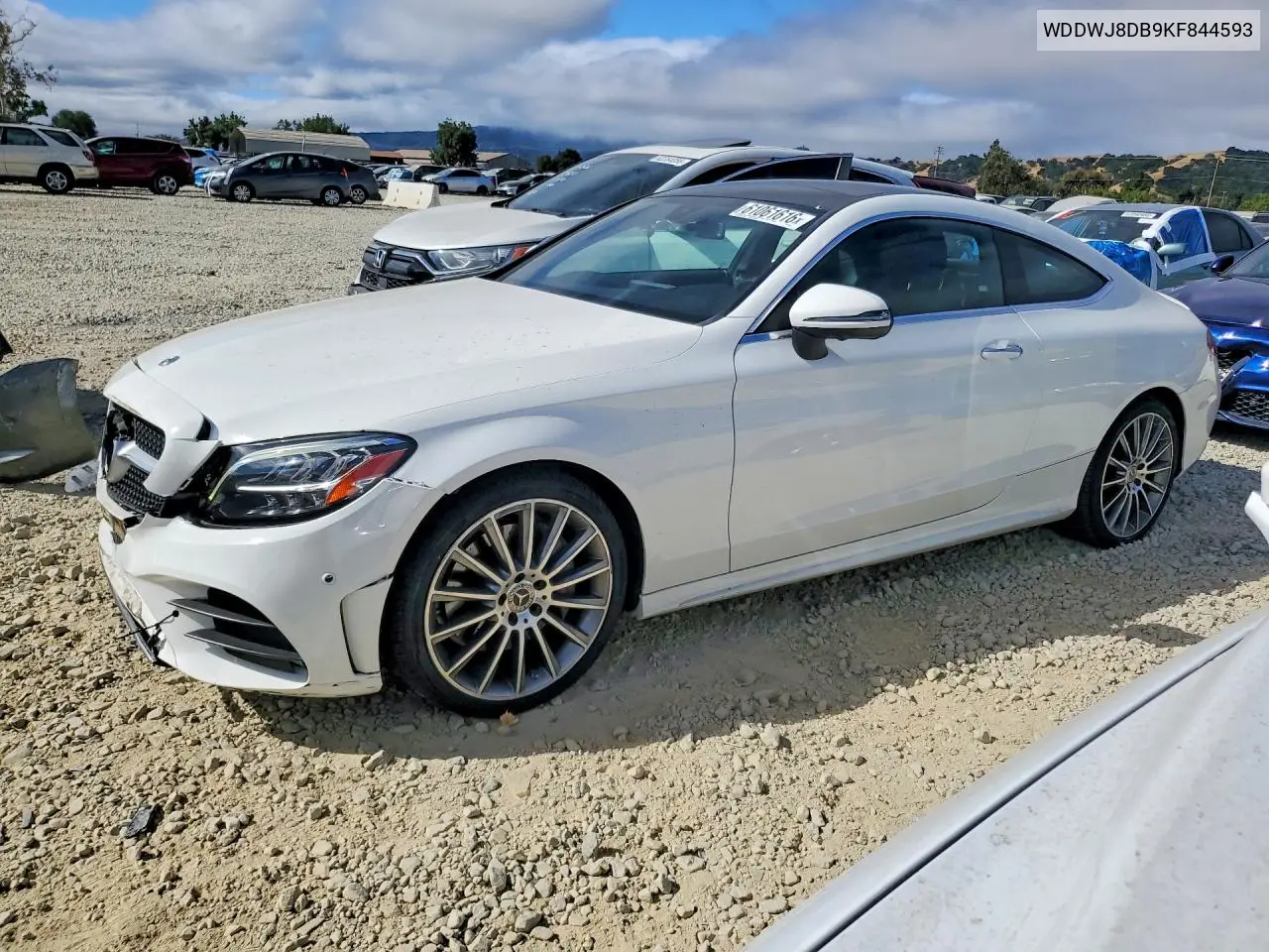 2019 Mercedes-Benz C 300 VIN: WDDWJ8DB9KF844593 Lot: 61061616