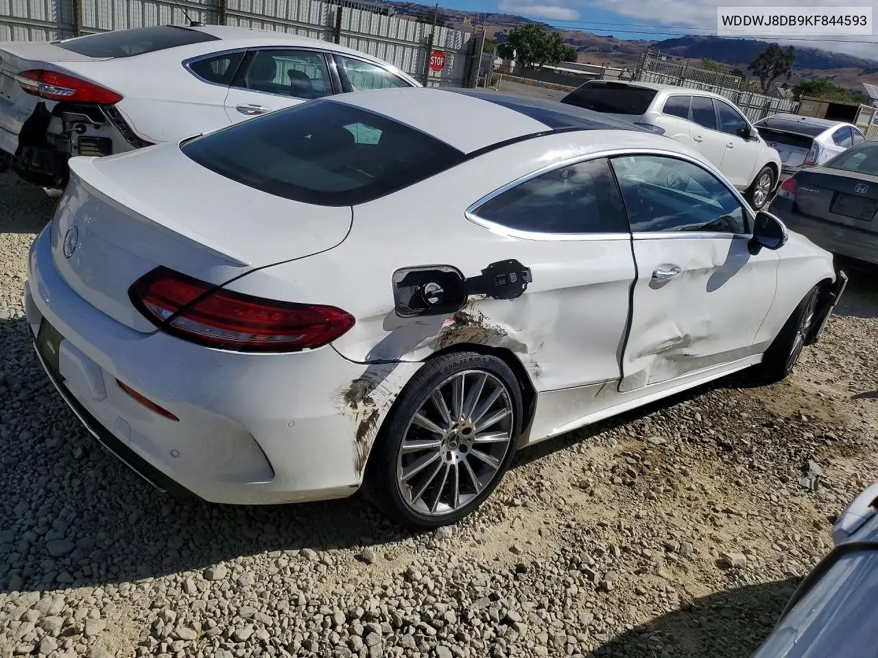 2019 Mercedes-Benz C 300 VIN: WDDWJ8DB9KF844593 Lot: 61061616