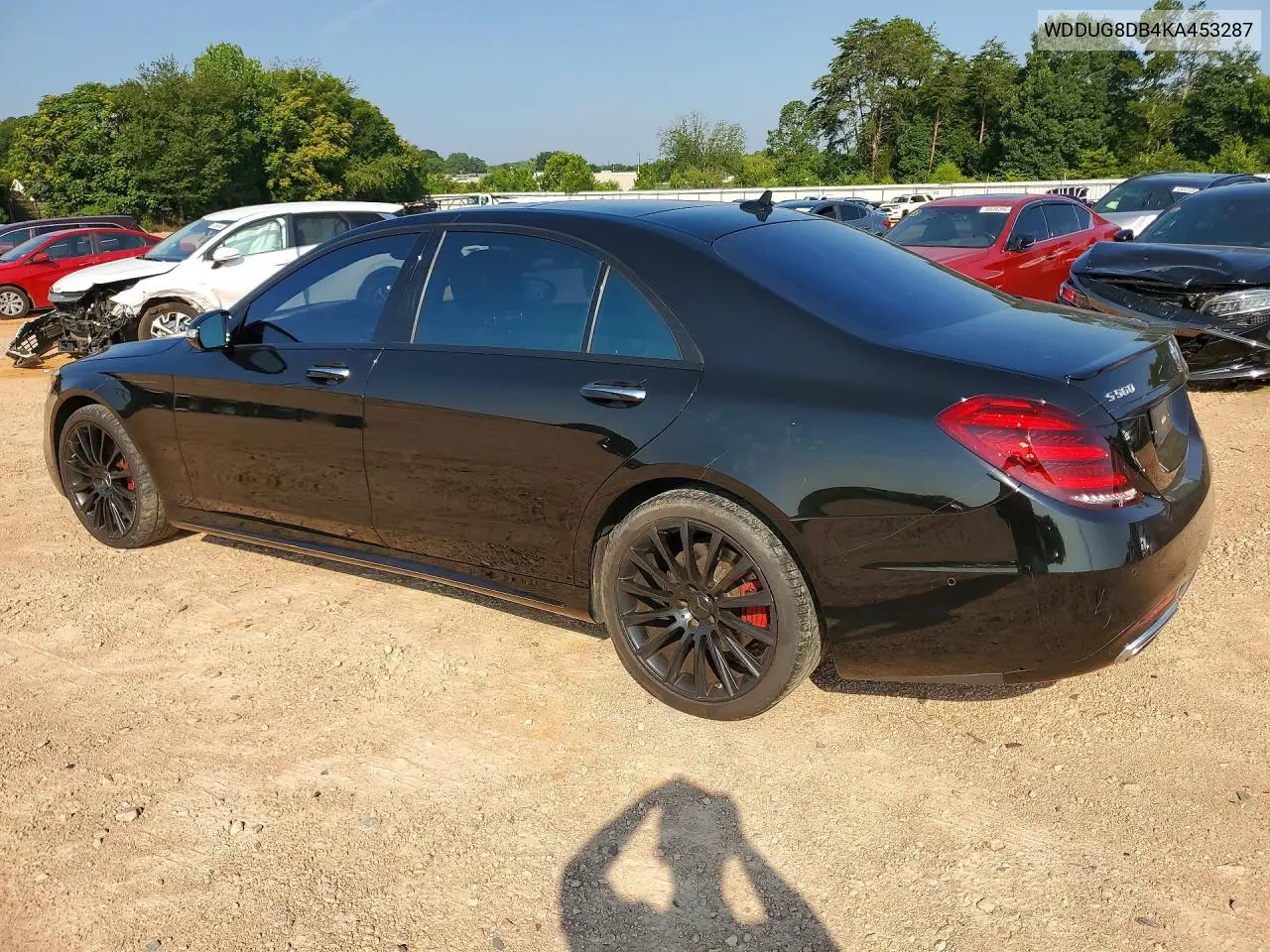2019 Mercedes-Benz S 560 VIN: WDDUG8DB4KA453287 Lot: 61429706