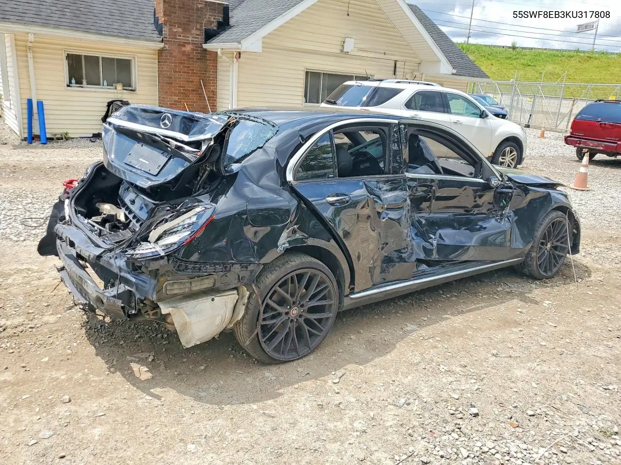 2019 Mercedes-Benz C 300 4Matic VIN: 55SWF8EB3KU317808 Lot: 62330606