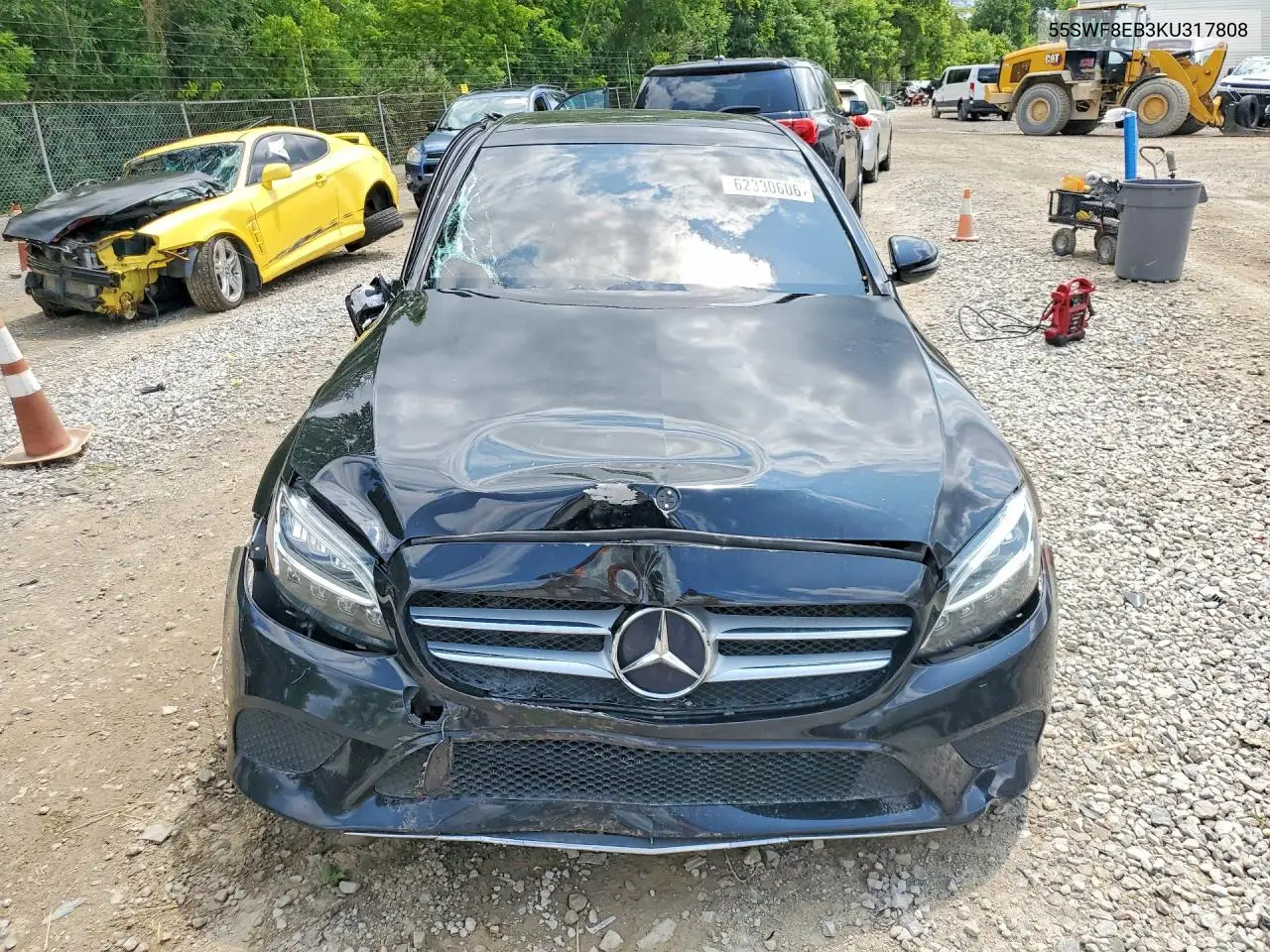 2019 Mercedes-Benz C 300 4Matic VIN: 55SWF8EB3KU317808 Lot: 62330606